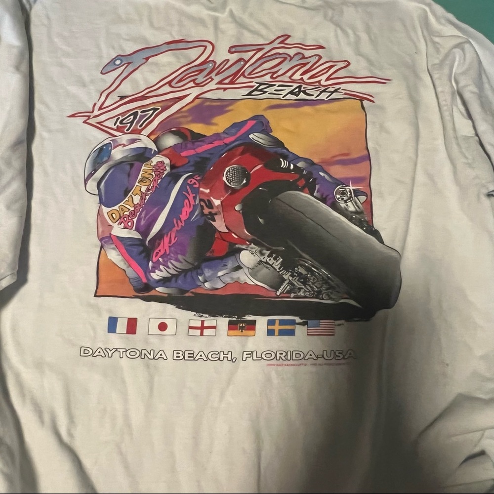 daytona beach long sleeve graphic tee